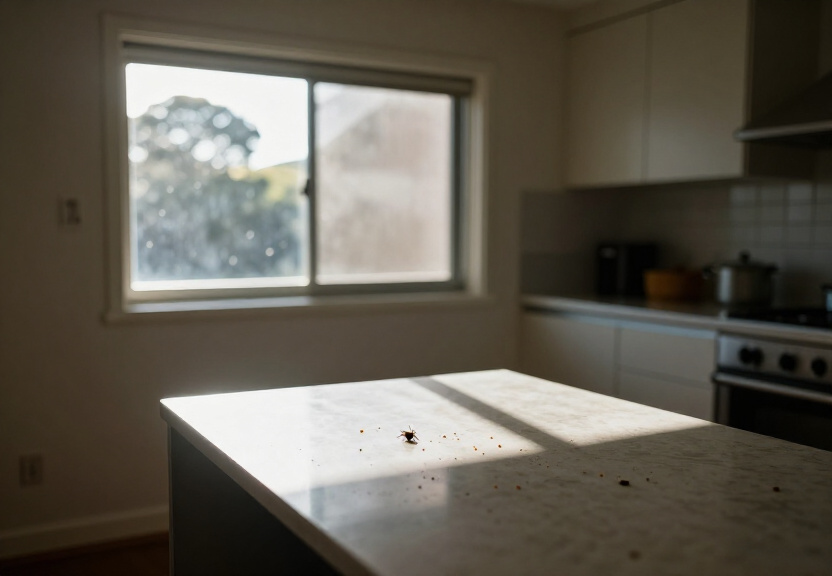 Spider webs in a Mount Kuring Gai garage
